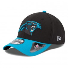 Men's Carolina Panthers New Era Team Classic 39THIRTY Flex Black Hat 1706660